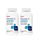 【GNC健安喜】維生素C 1000緩釋食品錠(90錠/瓶)x2入組(純素/維生素C/柑橘生物類黃酮/玫瑰果粉/長效釋放/促進鐵吸收/促進膠原蛋白生成)