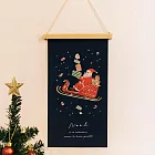 【日本Green House】Xmas聖誕 精美刺繡掛布 ‧ 聖誕老人雪撬