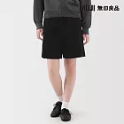 【MUJI 無印良品】女吉貝木棉混燈芯絨褲裙 S 黑色