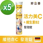 德國 好立善 維他命C發泡錠 五入組(20錠x5)鳳梨口味(維生素C250mg)