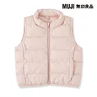 【MUJI 無印良品】幼兒可水洗鋪棉撥水加工背心 80 淺粉