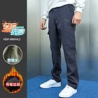 【KISSDIAMOND】G-Pro防風防水多口袋加絨衝鋒工裝褲(男女款/KDFP-105) M 灰色