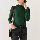 【AnZa】半高領長袖打底內搭上衣(2色) FREE 莫代爾無痕-綠