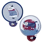 【Kusuguru Japan】日本眼鏡貓 扭扭扇 迷你折疊圓扇 抗UV補光扇 -Matilda-san款