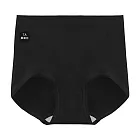 【唯蜜色】收腹提臀桑蠶絲無痕束腰透氣女用高腰內褲 黑色