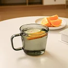 好玻GOODGLAS｜錐形單層把手玻璃杯-透黑