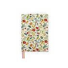 珠友 A5/25K可調式棉麻布書衣 01米底果實