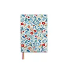 珠友 A5/25K花布可調式書衣 04淺底果實