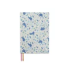 珠友官方獨賣 25CM高可調式書衣 02幽藍兔花