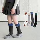 【AnZa】兒童撞色學院風百搭長筒襪(4入組)      圖片色