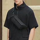 【HandStyle】男包 日式極簡多層拉鍊袋防盜機能貼身斜背包(2153)_11090