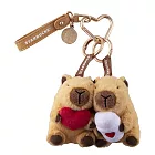 [星巴克]心心相吸水豚鑰匙圈