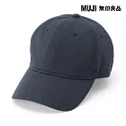 【MUJI 無印良品】棉斜紋織棒球帽55-59cm 深藍