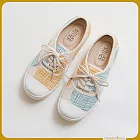 【花見小路】綁帶甜椒日 寬楦 手製鞋 遊樂園 JP23  藍橘