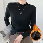 【AnZa】水貂絨半高領打底衫小立領長袖上衣(5色)     FREE 黑色