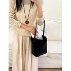 O-ni O-ni秋冬全新品精選優質時尚仿水貂毛腋下大容量高級水桶包(品質保證)(bag-6171)  黑色