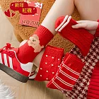 【Missking 1983】本命年新年紅設計款中筒襪  (3雙組)