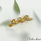 【卡樂熊】韓版金屬風波紋造型髮夾- 波紋金心