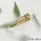 【卡樂熊】韓版金屬風水滴造型髮夾- 水滴金