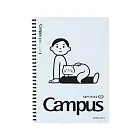 KOKUYO Noritake聯名Ⅳ軟線圈筆記本8mm點線B5- 淺藍