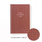 IROHA STUDY PLANNER線圈日計畫筆記本- 紅方格