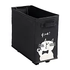 JIAGO 可摺疊窄身滾輪收納籃(洗衣籃/收納袋) 無 黑色