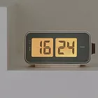 Mooas韓國LED復古翻頁鐘 摩卡棕