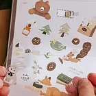 【wwiinngg】透明PET手帳貼紙-森林小信件