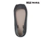 【MUJI 無印良品】女足尖無側縫淺口隱形襪23-25cm 深灰