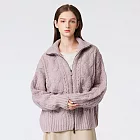 【ST.MALO】秘魯羊駝鑽紋針織外套-2505WC- 2XL  丁香紫