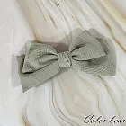 【卡樂熊】氣質優雅蝶結造型彈簧夾/髮夾- 綠色