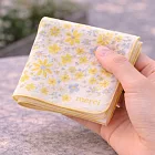 【日本現代百貨】merci 浪漫花系 純棉手帕 ‧ 含羞黃