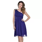 【摩達客】美國進口Landmark薔薇蕾絲藍綠色系浪漫派對小禮服/洋裝(含禮盒/附絲巾)XL