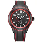 Jeep Spirit   色彩派對休閒運動腕錶-紅