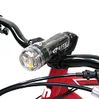 Q-LITE 3白光LED防水多用途警示燈前燈頭燈/台灣製-透明黑