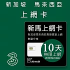 新加坡馬來西亞上網卡 -10天吃到飽(可熱點分享)