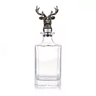 公鹿造型酒塞威士忌直角玻璃瓶(Bar Accessories吧檯配件)