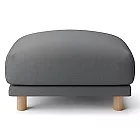 [MUJI無印良品]水洗棉帆布羽毛獨立筒沙發凳套/灰色