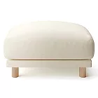[MUJI無印良品]水洗棉帆布羽毛獨立筒沙發凳套/原色