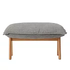 [MUJI無印良品]高椅背和室沙發用腳凳用套/棉麻網織/深灰