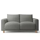 [MUJI無印良品]羽毛獨立筒沙發套/2人座/棉麻網織/深灰