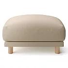 [MUJI無印良品]羽毛獨立筒沙發凳套/棉麻網織/米色