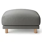 [MUJI無印良品]羽毛獨立筒沙發凳套/棉麻網織/深灰