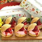 [彰化美食村] 爆餡草苺泡芙(12盒)(含運)