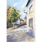 【玲廊滿藝】黃子芸Kiwi-小路光影26x18cm