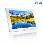 逸奇e-Kit 22吋耐磨抗刮玻璃鏡面數位相框電子相冊-白色款 DF-VM22_W