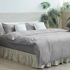 【麗塔寢飾】60支紗精梳棉 單人薄被套 Magic colors 灰綠