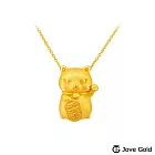 JoveGold漾金飾 千萬嚕嚕黃金墜子  送玫瑰鋼項鍊