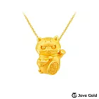 JoveGold漾金飾 億萬柚子黃金墜子  送玫瑰鋼項鍊