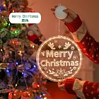 【APEX】新款聖誕節LED吸盤櫥窗掛燈 24CM 透明款  Merry鹿